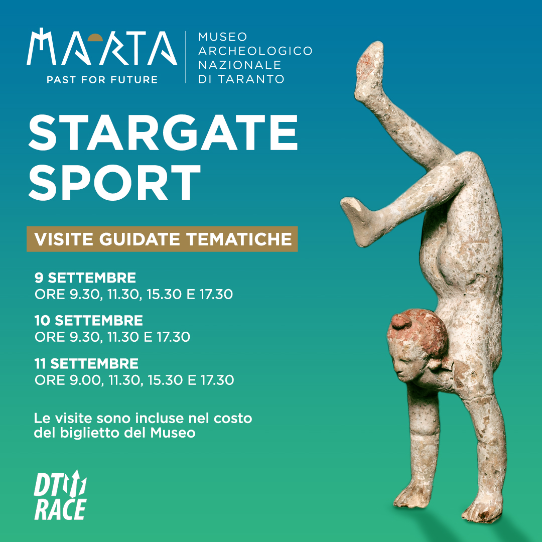 “Startgate sport” I viaggi nel tempo del Museo Archeologico Nazionale di Taranto per  “Dominate the Water – Race Taranto”